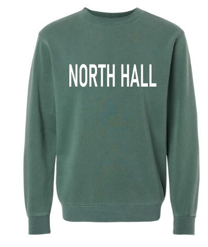 North Hall 3D Puff Embroidery Hoodie/Crewneck